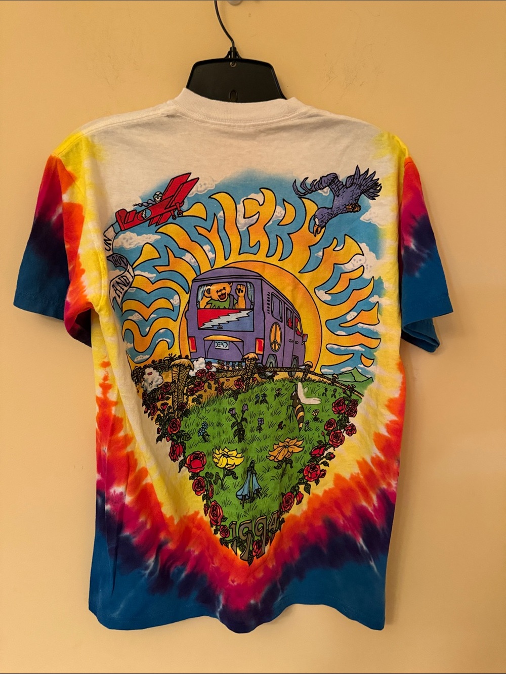 Grateful Dead "Summer Tour Bus" 1994 Tie-Dye T-shirt Size Small - Picture 2 of 8
